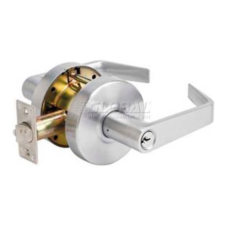 Master Lock Master Lock Heavy Duty Storeroom Lever W/O BumpStop, Interchangeable Core, Brushed Chrome SLCICSR26D